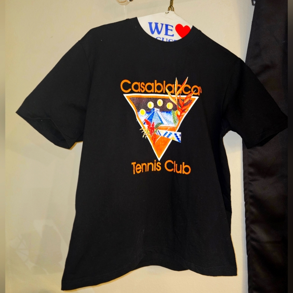 Casablanca Tennis Club T-shirt Black Large
